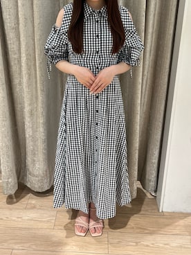 「フレアワンピース」｜アミュプラザ小倉店さん（レディース・152cm）の春コーディネート