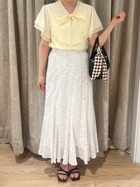 「MISCH MASCH（ミッシュマッシュ）のアイテム（スカート）」を使った、アミュプラザ小倉店さん（レディース・152cm）の春コーディネート