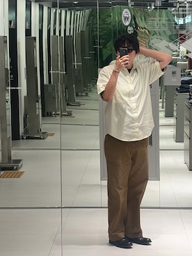 「AURALEE（オーラリー）のアイテム」を使った、kky961008さん（メンズ・183cm）の夏コーディネート