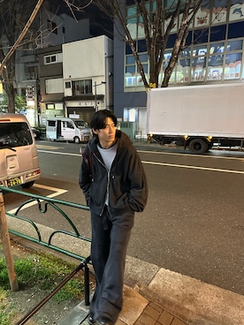 「IMARI（イマリ）のアイテム」を使った、下元大夢さん（メンズ・176cm）の秋コーディネート