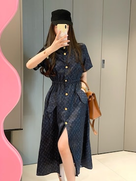 「LOUIS VUITTON（ルイヴィトン）のアイテム」を使った、mitsui0907 さん（レディース・158cm）の春コーディネート