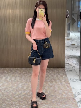 「FENDI（フェンディ）のアイテム（バッグ）」を使った、mitsui0907 さん（レディース・158cm）の春コーディネート