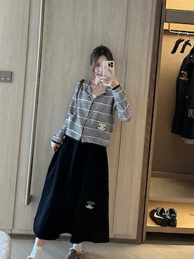 「CHANEL（シャネル）のアイテム（トップス）」を使った、mitsui0907 さん（レディース・158cm）の春コーディネート