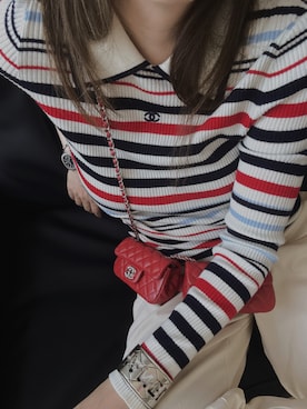 「CHANEL（シャネル）のアイテム（バッグ）」を使った、mitsui0907 さん（レディース・158cm）の春コーディネート