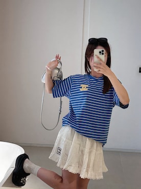 「CHANEL（シャネル）のアイテム（トップス）」を使った、mitsui0907 さん（レディース・158cm）の春コーディネート