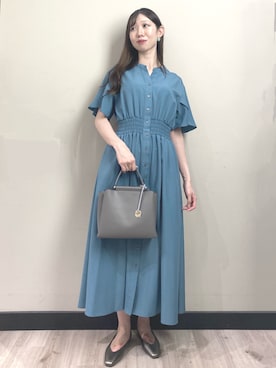 「アイテム（ピアス（両耳用）、グリーン系）」を使った、838さん（レディース・168cm）の夏コーディネート
