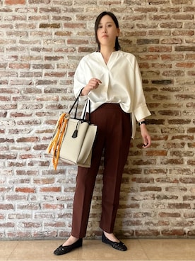 「THE SHOP TK （ザ ショップ ティーケー ）のアイテム（パンプス）」を使った、しばさん（レディース・168cm）の春コーディネート