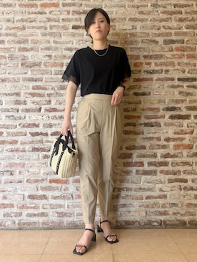 「Sunauna（スーナウーナ）のアイテム」を使った、しばさん（レディース・168cm）の春コーディネート
