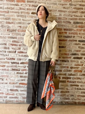 しばさん(レディース・168cm)の冬コーディネート