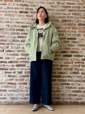 「PEANUTS（ピーナッツ）のアイテム」を使った、しばさん（レディース・168cm）の春コーディネート