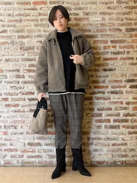 しばさん（レディース・168cm）の冬コーディネート