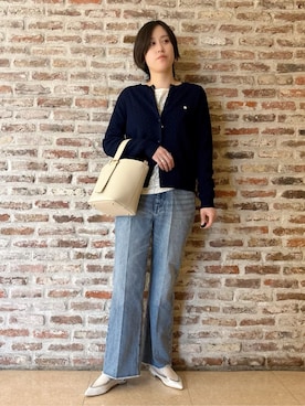 「THE SHOP TK （ザ ショップ ティーケー ）のアイテム」を使った、しばさん（レディース・168cm）の冬コーディネート