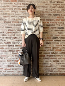 「Airpapel（エアパペル）のアイテム」を使った、しばさん（レディース・168cm）の春コーディネート