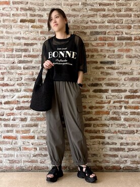 「THE SHOP TK （ザ ショップ ティーケー ）のアイテム（タンクトップ）」を使った、しばさん（レディース・168cm）の春コーディネート