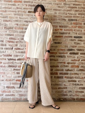 「Sunauna（スーナウーナ）のアイテム」を使った、しばさん（レディース・168cm）の春コーディネート