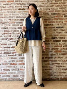 「THE SHOP TK （ザ ショップ ティーケー ）のアイテム（パンプス）」を使った、しばさん（レディース・168cm）の春コーディネート