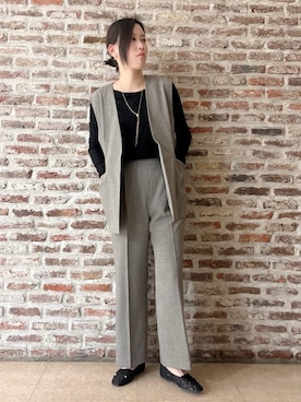 「THE SHOP TK （ザ ショップ ティーケー ）のアイテム（パンプス）」を使った、しばさん（レディース・168cm）の春コーディネート