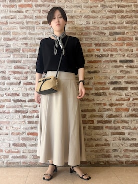 「Sunauna（スーナウーナ）のアイテム」を使った、しばさん（レディース・168cm）の春コーディネート
