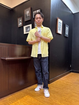 「TAKEO KIKUCHI（タケオキクチ）のアイテム」を使った、KEIさん（メンズ・167cm）の夏コーディネート