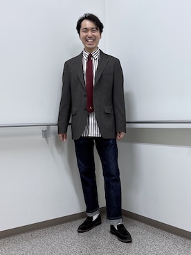 「TAKEO KIKUCHI（タケオキクチ）のアイテム」を使った、KEIさん（メンズ・167cm）の秋コーディネート