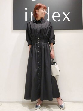 「アイテム（ピアス（両耳用）、グレー系）」を使った、n.さん（レディース・162cm）の春コーディネート
