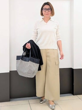 「Reflect（リフレクト）のアイテム（シューズ）」を使った、じゅりさん（レディース・163cm）の春コーディネート