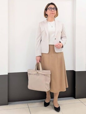 「Reflect（リフレクト）のアイテム」を使った、じゅりさん（レディース・163cm）の春コーディネート
