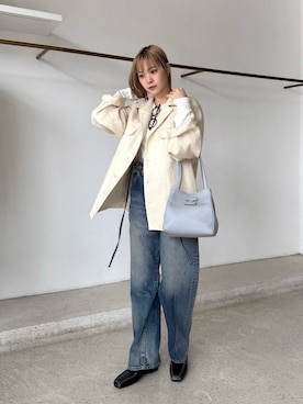 「THE PAUSE（ザ ポーズ）のアイテム」を使った、Oharaさん（レディース・158cm）の春コーディネート