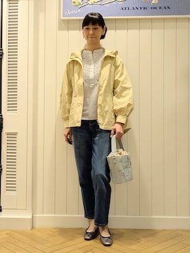 「SOUP（スープ）のアイテム（トップス）」を使った、micoさん（レディース・170cm）の春コーディネート