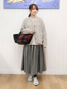 「Vincent et Mireille（バンソンエミレイユ）のアイテム」を使った、itoさん（レディース・158cm）の秋コーディネート