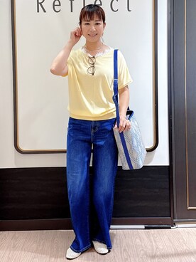 「Reflect（リフレクト）のアイテム」を使った、nekoさん（レディース・159cm）の夏コーディネート