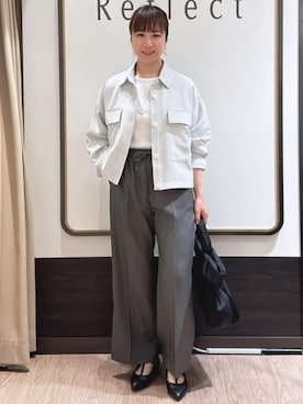 「Reflect（リフレクト）のアイテム（パンツ）」を使った、nekoさん（レディース・159cm）の春コーディネート