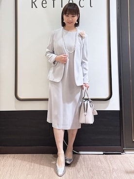 「Reflect（リフレクト）のアイテム（ワンピース/ドレス）」を使った、nekoさん（レディース・159cm）の冬コーディネート