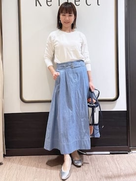 「Reflect（リフレクト）のアイテム（アクセサリー）」を使った、nekoさん（レディース・159cm）の春コーディネート