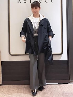 「Reflect（リフレクト）のアイテム（シューズ）」を使った、nekoさん（レディース・159cm）の春コーディネート