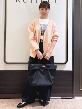 「Reflect（リフレクト）のアイテム（パンツ）」を使った、nekoさん（レディース・159cm）の春コーディネート