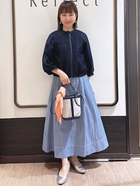 「Reflect（リフレクト）のアイテム（アクセサリー）」を使った、nekoさん（レディース・159cm）の春コーディネート