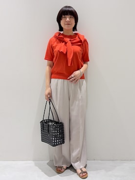 「OPAQUE.CLIP（オペークドットクリップ）のアイテム（サンダル）」を使った、chiakiさん（レディース・156cm）の春コーディネート