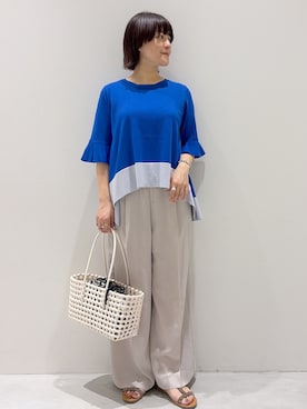 「OPAQUE.CLIP（オペークドットクリップ）のアイテム（サンダル）」を使った、chiakiさん（レディース・156cm）の春コーディネート
