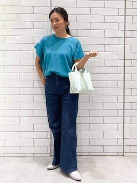 「アイテム（チャーム）」を使った、oiさん（レディース・155cm）の春コーディネート