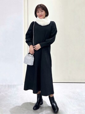 Unaさん(レディース・160cm)の冬コーディネート