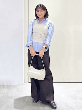 「SOUP（スープ）のアイテム（トップス）」を使った、Unaさん（レディース・160cm）の春コーディネート