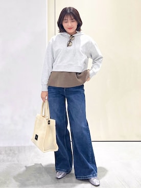 「SOUP（スープ）のアイテム」を使った、Unaさん（レディース・160cm）の春コーディネート