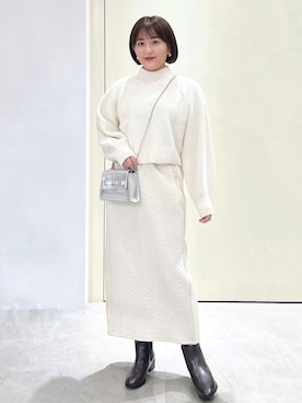 Unaさん(レディース・160cm)の冬コーディネート