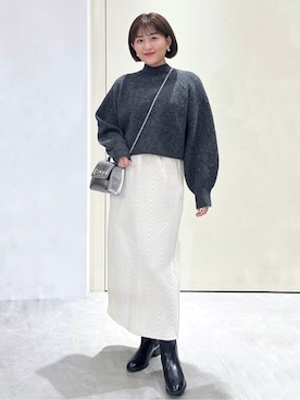 Unaさん(レディース・160cm)の冬コーディネート