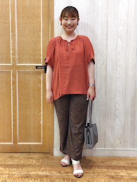 「SHOO・LA・RUE（シューラルー）のアイテム（その他パンツ）」を使った、こっとんさん（レディース・158cm）の秋コーディネート