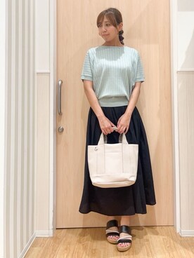 「DRESKIP（ドレスキップ）のアイテム」を使った、natsumiさん（レディース・160cm）の夏コーディネート