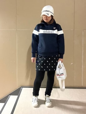 「adabat（アダバット）のアイテム」を使った、タケさん（レディース・157cm）の冬コーディネート