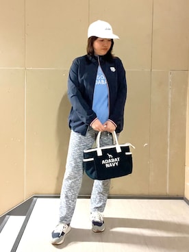 「adabat（アダバット）のアイテム」を使った、タケさん（レディース・157cm）の春コーディネート