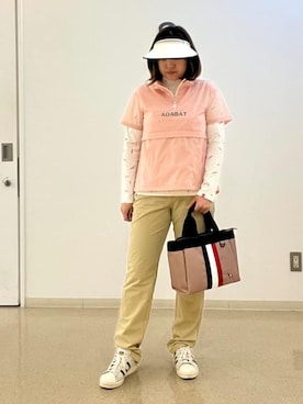 「adabat（アダバット）のアイテム」を使った、タケさん（レディース・157cm）の冬コーディネート